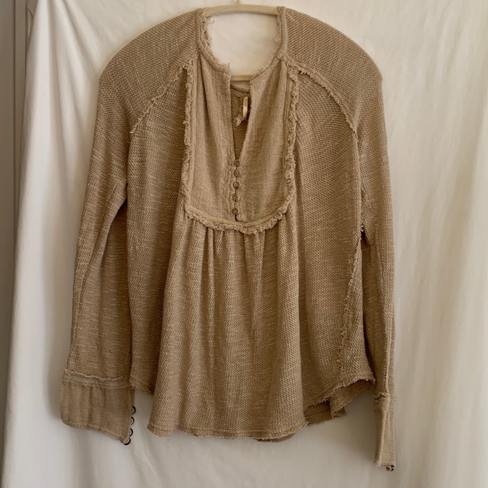 Urban Outfitters rustic linen cotton blouse